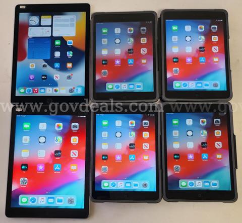 Lot of (6) Apple iPads – Air & Mini Models – Reset & Activated (RA) – Grade B/C – Ready for Use