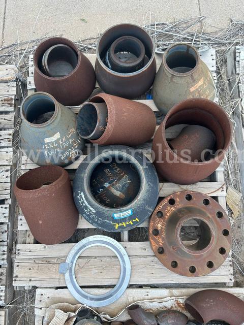 Fittings and Flanges, Reducers, Pipe Caps, Ys, Elbows, Con and Ecc Reducers, STD to Sch160, Qty 1 Pallet