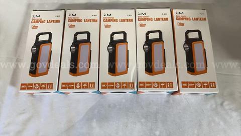 SHIPPING AVAILABLE 5pcs Solar Camping Lantern, Portable LED Work Light, Rechargeable Emergency Handheld(B3-01)