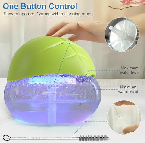 SHIPPING AVAILABLE lot of 3 Green Leaf Essential Oil Diffuser-Air Revitalizer & Aroma Diffuser for Home, Office (B4-03)