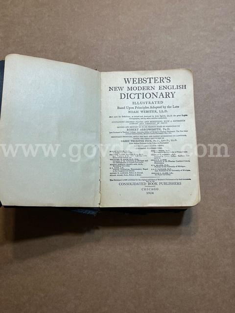 Antique Websters Dictionary