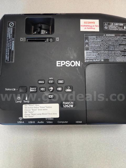 Epson PowerLite 1262W Multimedia Projector