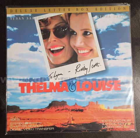 Thelma & Louise Deluxe Letterbox Edition LaserDisc Signed by Ridley Scott