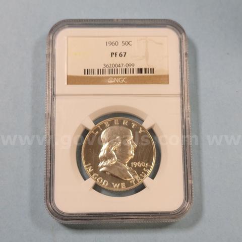1960 PF 67 Franklin Half Dollar