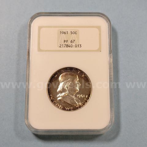 1961 PF 67 Franklin Half Dollar
