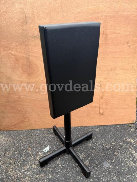 TATTOO EXTENDABLE ARMREST STANDS BLACK GENUINE LEATHER NEW
