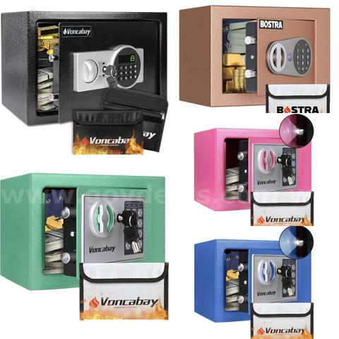 SHIPPING AVAILABLE Lot of 10 , Voncabay Money Safe Box for Home with Sensor Light & Fireproof Money Bag, Securit Box 888