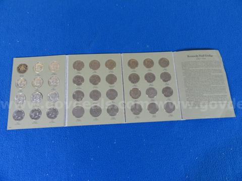 Complete Kennedy Half Dollar Album - 36 Coins, Many Silver