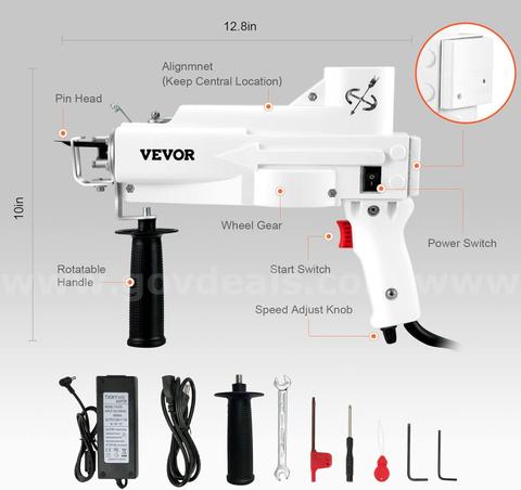 SHIPPING AVAILABLE  Tufting Gun, Cut Pile Electric Carpet Weaving Flocking Machine, Rug Machines Starter Kit(M-03)