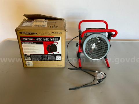 Protemp Electric Turbo Heater Model PT-515-120 in Box, Powers On