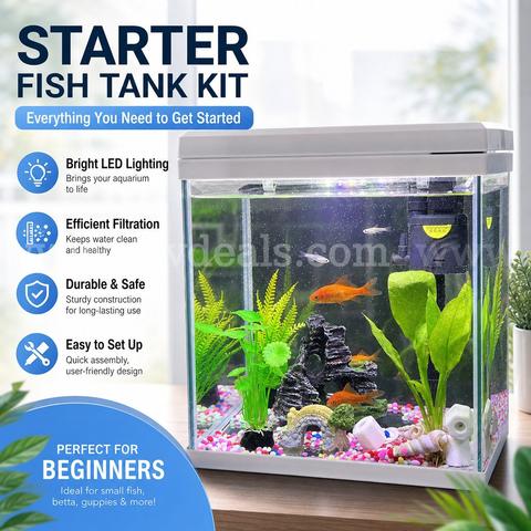 SHIPPING AVAILABLE Glass Fish Tank (W7β Γ L9β Γ H10β) β( 6-02) Tank Only, Accessories Not Included