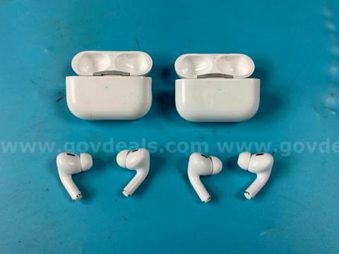 2 - Apple AirPods Pro 2 with MagSafe Charging Case (Lightning) Model A2700, All Power On