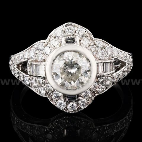 DIAMOND UNITY  PLATINUM RING