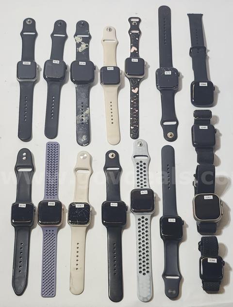 Lot of (16) Apple Watches β Series 11, Series 10, Series 9, Ultra, Series 6, Series 5 & SE