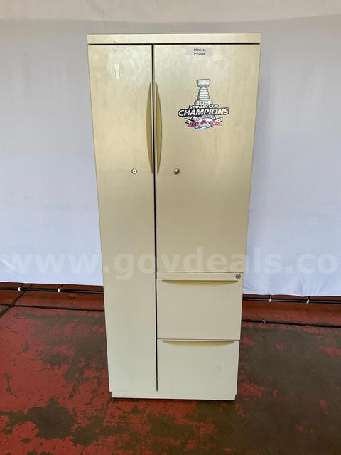 Metal Wardrobe Storage Cabinet With Key, Size: 2'W x 23"D x 64"T