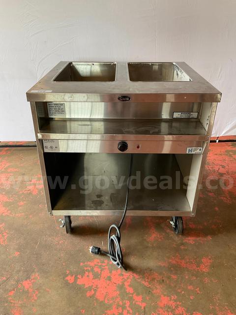 Randell Commercial Rolling Electric Hot Food Table Model 3312M, Powers On, Size 33" x 30" x 35"