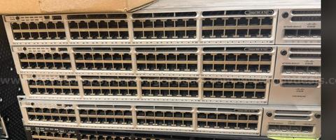 LOT of four (4) Cisco Catalyst 3850 Series Switch Ws-c3850-48P-s 48 port Switch