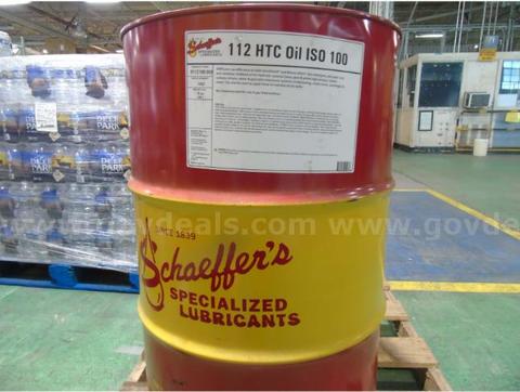 1@ 55-GALLON DRUM, OF SCHAEFFER'S 112 HTC ISO 100 OIL