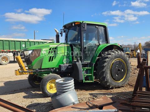 2015 John Deere 6105M Tractor w/ Mower