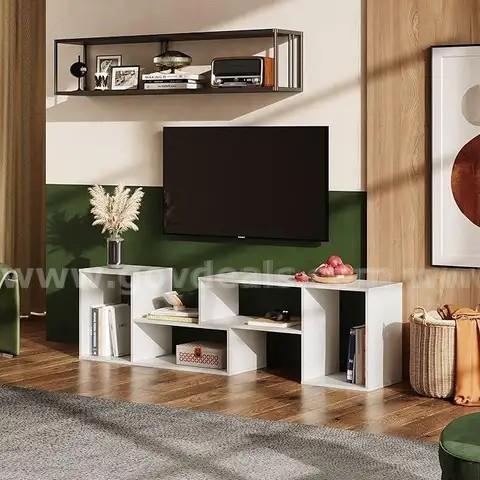 SHIPPING AVAILABLE DEVAISE Console TV Stand for 45 50 inch TV, Modern Entertainment Center Media Stand, TV Table(TV-01)