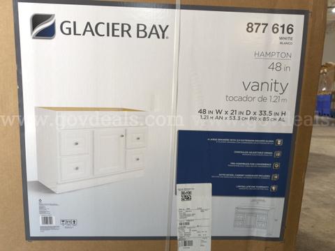 Glacier Bay Hampton 48" Bathroom Vanity – White