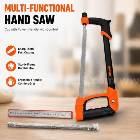 SHIPPING AVAILABLE Multi-Angle Hacksaw Frame with Blade, Adjustable Hand Saw for Metal/Wood/PVC (AA1-02)