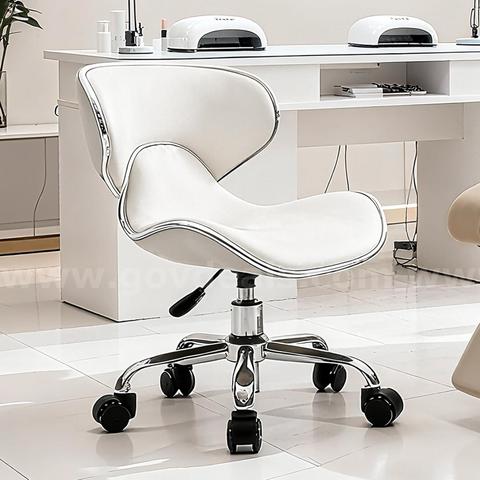 SHIPPING AVAILABLE lot of 2 Lessmore White Pedicure Chair for Nail Tech Pedicure- Swivel & Adjustable Nail(A-33)