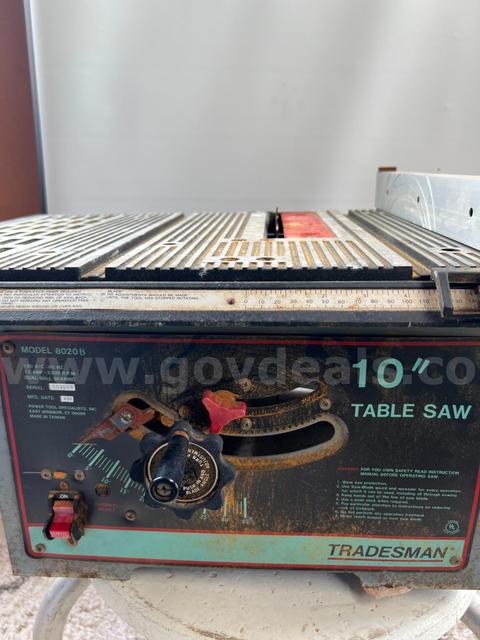 Tradesman 10" Table Saw