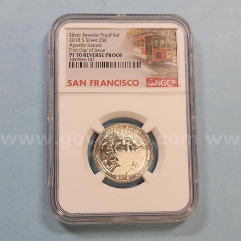 2018 Silver PF 70 San Francisco Apostle Islands Quarter