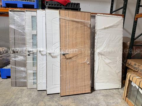 Lot of (12) Interior Doors – Mixed Styles & Finishes