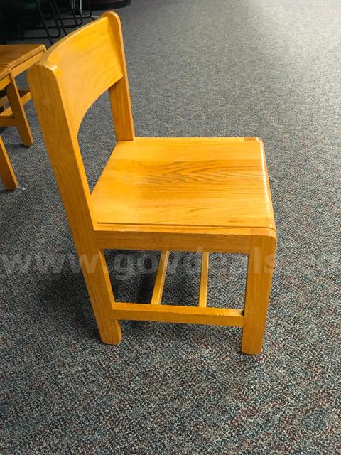 LOT of 16 Wooden Chairs