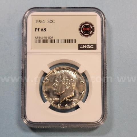 1964 PF68 Kennedy Half Dollar