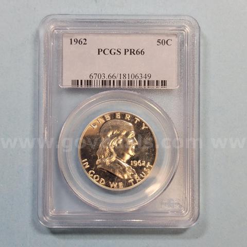 1962 PR66 Franklin Half Dollar