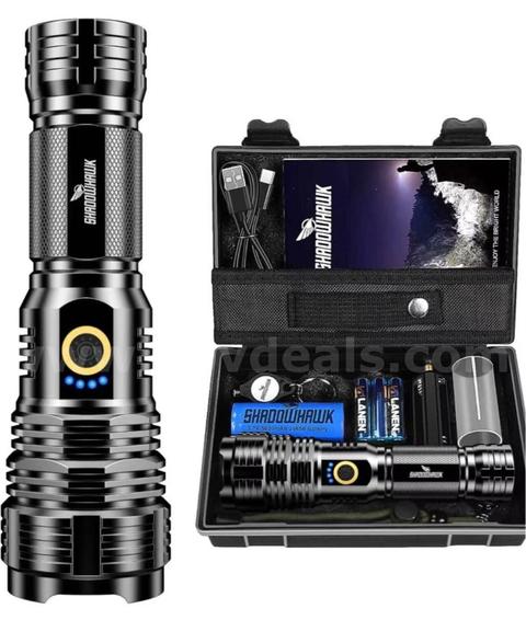 Shipping Available Lot of 50  Shadowhawk Taschenlampe Led 10000 Lumen, Extrem Hell Taschenlampe USB  Aufladbar （12-01）
