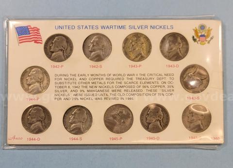 US Wartime Nickels