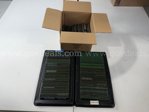 Lot of (222) DDR4/3  8GB Memory Modules (RAM) – Mixed Brands – Untested
