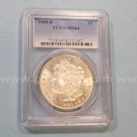 1880-S MS64 Morgan Silver Dollar