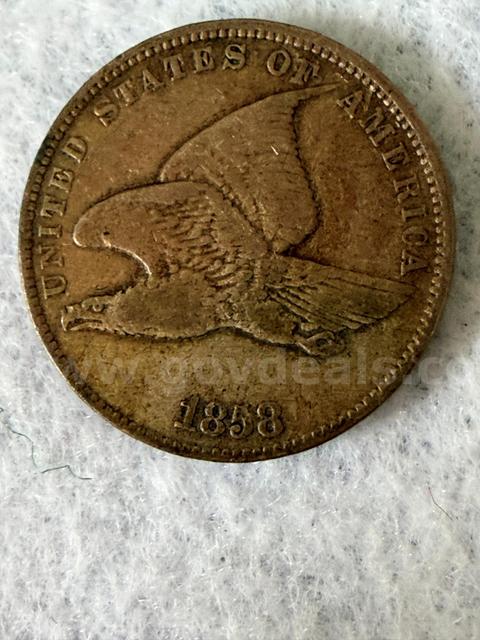 Beautiful 1858 Flying Eagle Cent Lots of details