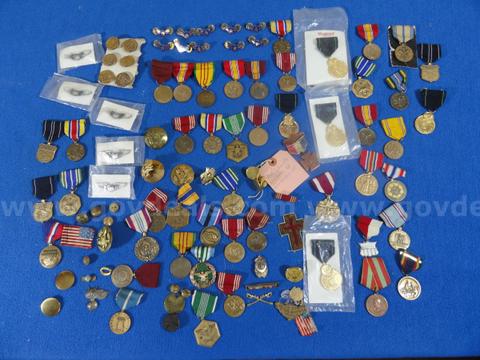 Large Lot of ~100 US Military Medals, Badges, Wings & Ribbons - Civil War to Modern Era