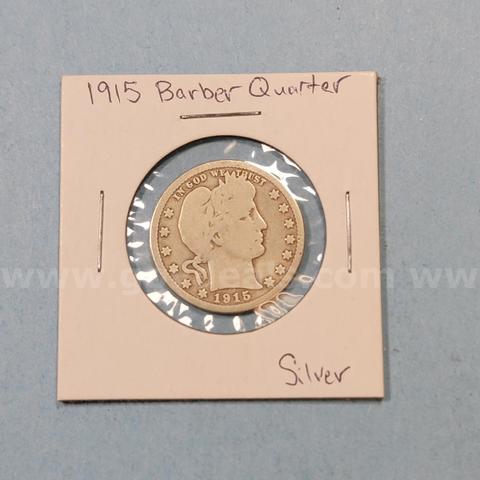 1915 Barber Silver Quarter