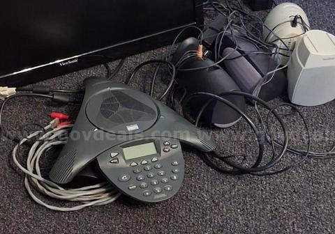 2 sets of Speakers & Phone Conference Center