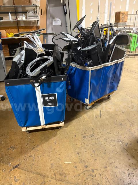 2 large baskets of Monitors
