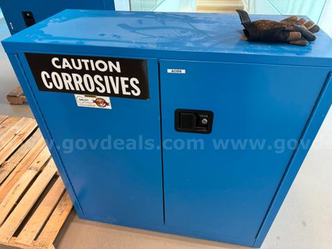 Corrosive Storage Cabinet – Interior Rust Present