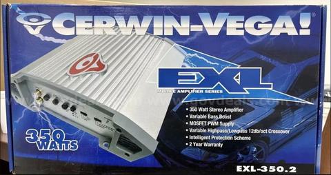 Cerwin Vega EXL350.2 2-Channel Car Amp 350 Watts
