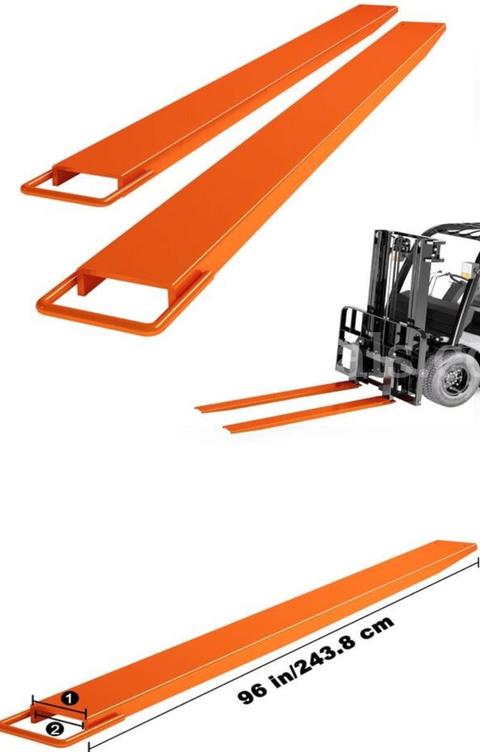Unused 2026 Skid Steer Pallet Forks Extensions  8 ft. | 2.5" x 5" Option Extension Dimensions: 3" x 6"