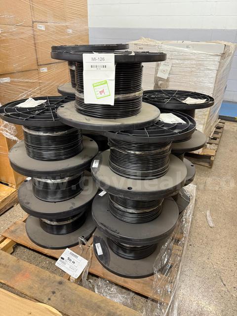 Bulk Lot Black Outdoor CAT6 Cable – 500ft Rolls