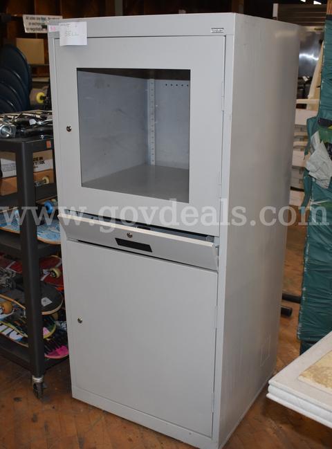 MEDIA STORAGE CABINET, METAL, IT, ELECTRONICS