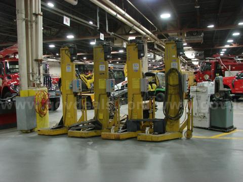1 set of 4 SEFAC lifts 15,000 lbs