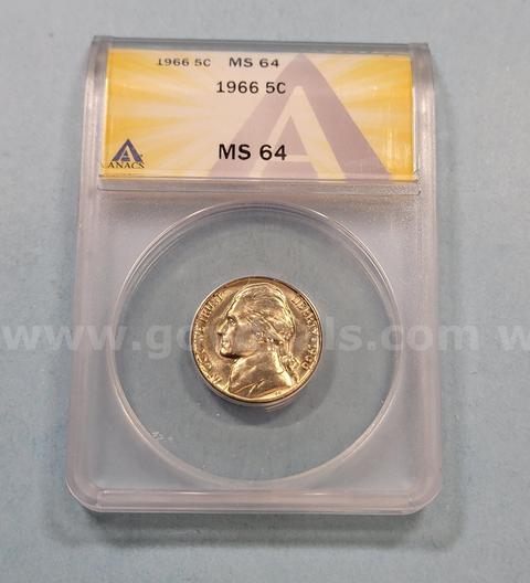 1966 MS64 Nickel