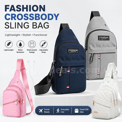 SHIPPING AVAILABLE Lot of 70 Fashion Instinct Sling Bag Crossbody Chest Pack Bulk 4 Colors Mix